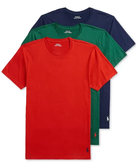  Мужские хлопчатобумажные майки с круглым вырезом из 3-х упаковок sportsman orange, new forest, cruise navy