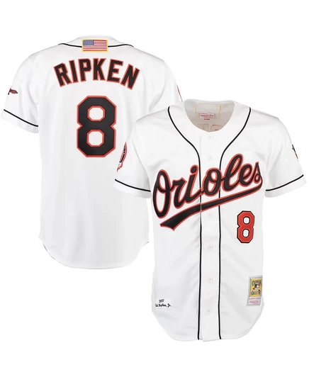 Мужская джерси Mitchell & Ness Cal Ripken Orioles, белая