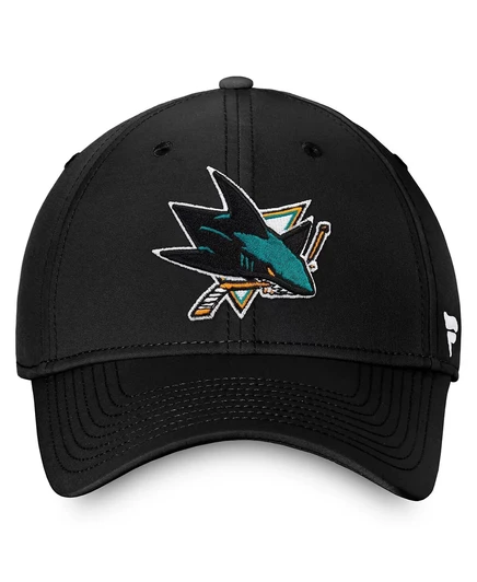 Fanatics Мужская черная кепка Flex с основным логотипом San Jose Sharks Core black