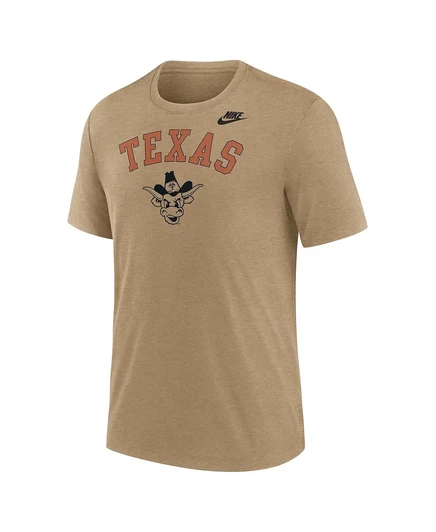 Мужская футболка Nike Heather светло-коричневого цвета Texas Longhorns Legacy Arch heather light brown