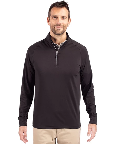 Мужской пуловер Cutter & Buck Adapt Eco Knit, черный