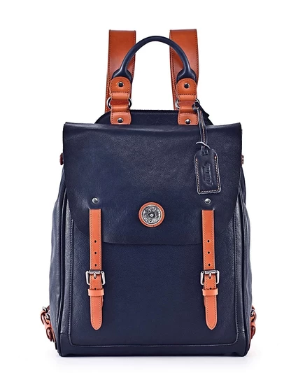 Женский кожаный рюкзак Old Trend Lawnwood, синий