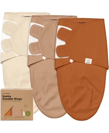 Набор спальных мешков KeaBabies Soothe, 3 шт, оранжевые
