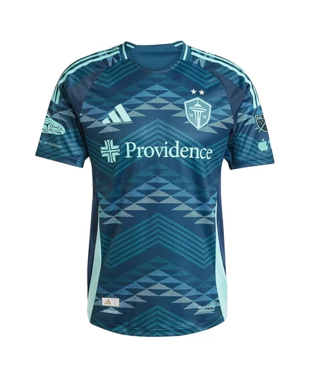 Мужская игровая футболка Adidas Jordan Morris Seattle Sounders 2025, синяя