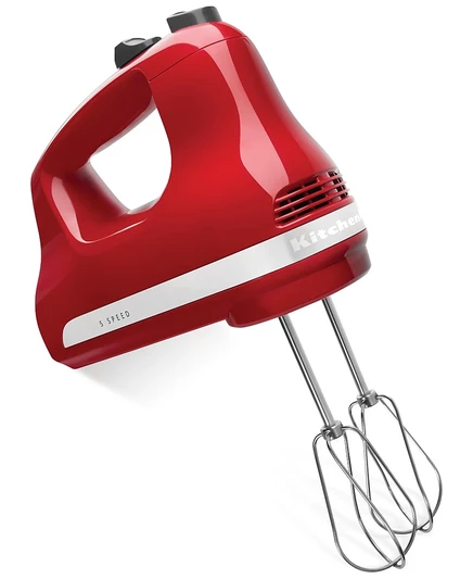 Ручной миксер KitchenAid KHM512, 5 скоростей, красный