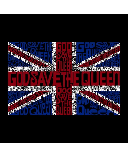 Мужское худи LA Pop Art God Save The Queen, черное