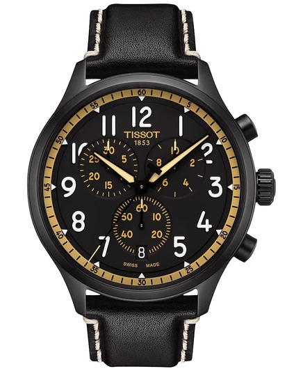 Мужские часы Tissot Chronograph XL Vintage, 45 мм, черные