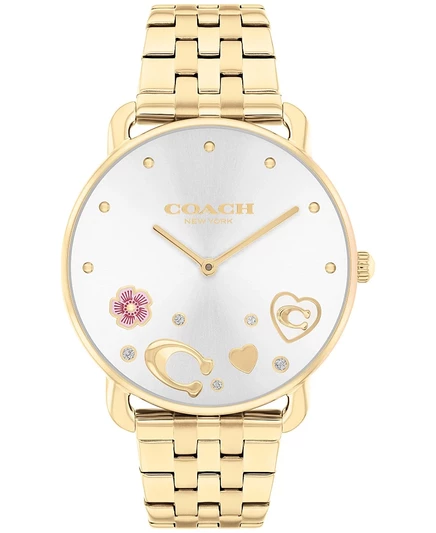 Женские часы Coach Elliot 36 мм сталь с позолотой