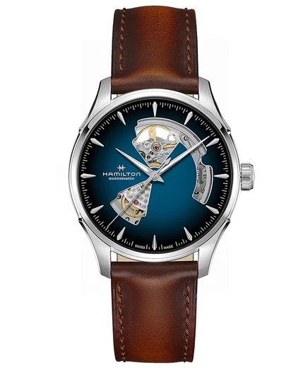 Мужские часы Hamilton Jazzmaster Open Heart, 40 мм, синие