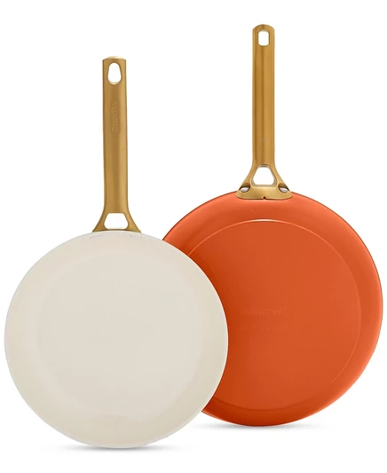 Набор сковород GreenPan Reserve Pro 10″ и 12″, оранжевый