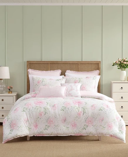 Комплект покрывала 7 предметов Laura Ashley, розовый