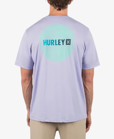 Мужская футболка Hurley Circle Gradient, фиолетовая