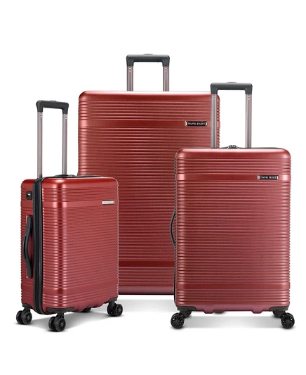 Жесткий чемоданный набор TRAVEL SELECT Jaylen, 3 шт., красный