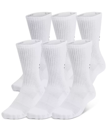  Мужские тренировочные хлопковые носки 6-Pk. Влагоотводящие носки Crew white