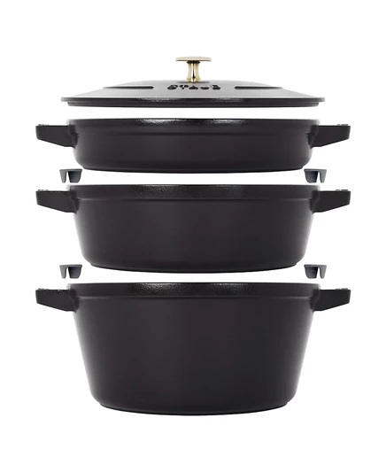 Набор чугунной посуды Staub, 4 предмета, черный