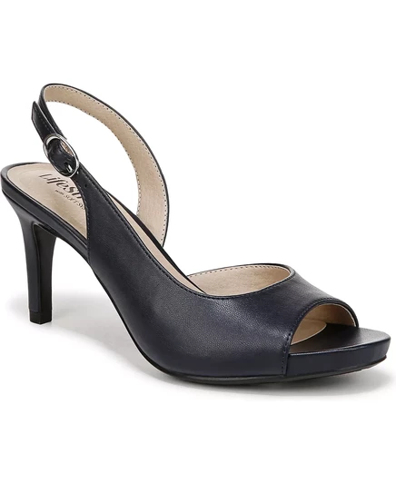  Женские туфли-лодочки Teller 2 на плоской подошве с открытым носком lux navy faux leather