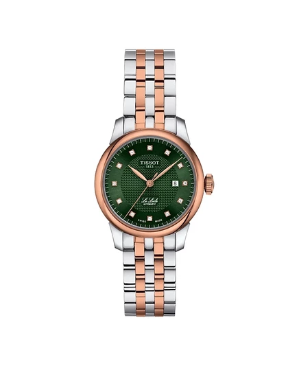 Женские часы Tissot Le Locle из нержавеющей стали, 29 мм, зеленые