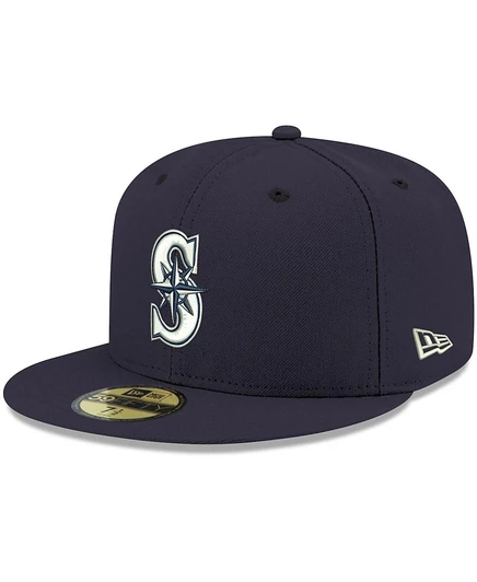 Мужская кепка New Era 59FIFTY Mariners, темно-синяя