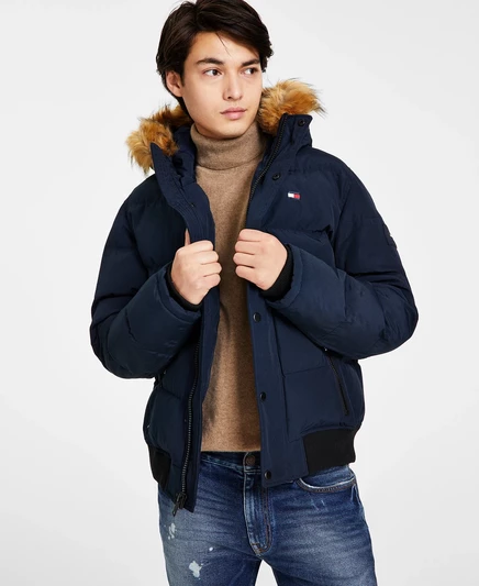  Короткое пальто-трубка, созданное для Macy's navy