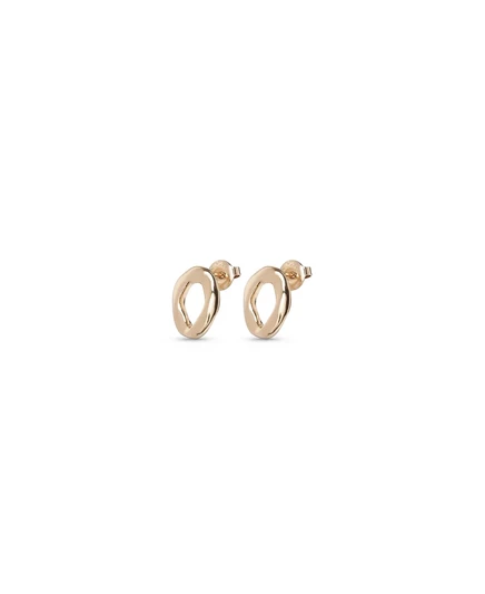 Серьги овальной формы из металлического сплава UNOde50 gold