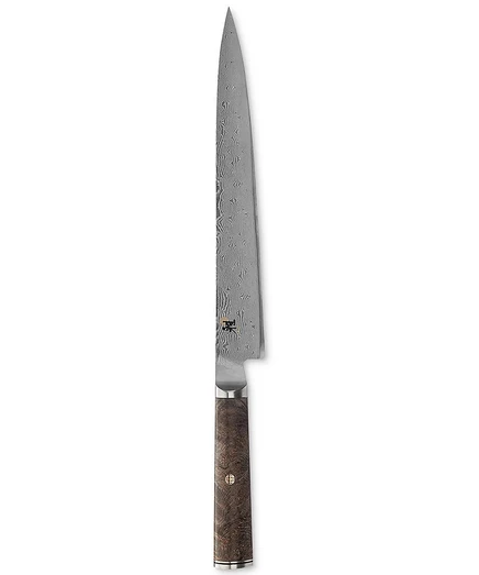 Нож для нарезки MIYABI Black 24 см, рукоять из черного ясеня
