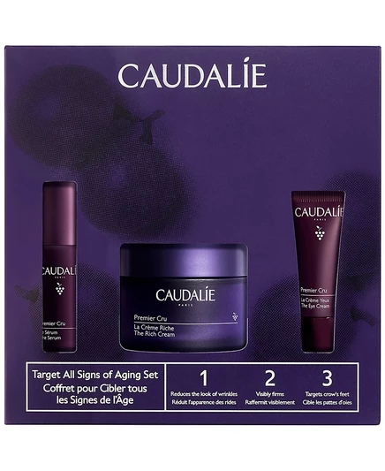 Антивозрастной набор Caudalie Premier Cru из 3 предметов, без цвета