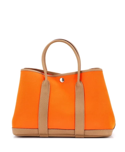 Женская сумка Hermès Garden Party 30, оранжевая