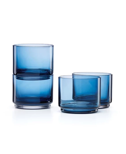 Набор коротких стаканов Lenox Tuscany Classics, 4 шт., синие