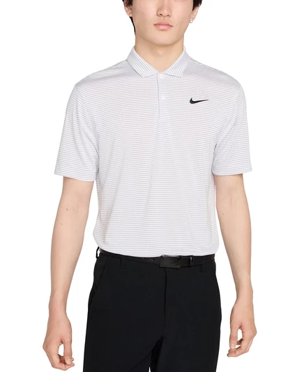 Мужская рубашка поло для гольфа Core Dri-FIT с коротким рукавом свободного кроя от Nike white/wolf gray/black