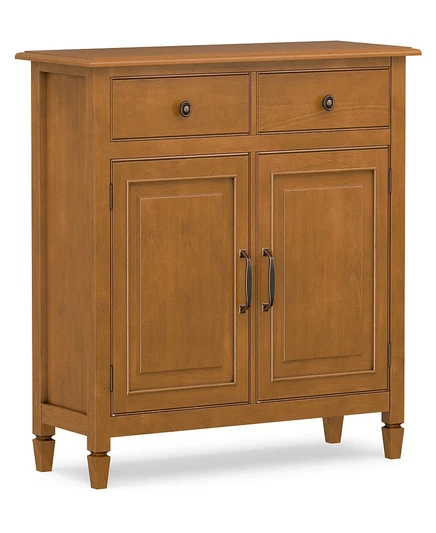 Шкаф Simpli Home Connaught из массива, коричневый