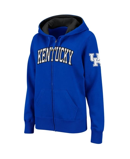 Женское худи Colosseum Kentucky Wildcats на молнии, синее