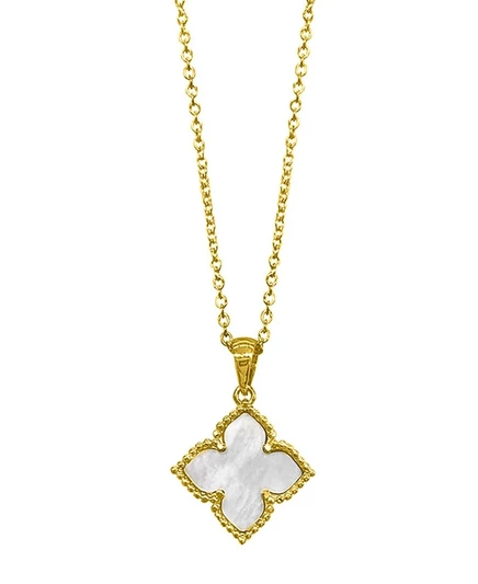 Ожерелье Adornia цветок 14k позолота 16–18″, разноцветное