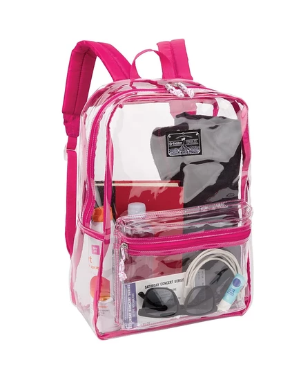 Рюкзак Outdoor Products Clear Pass прозрачный, розовый