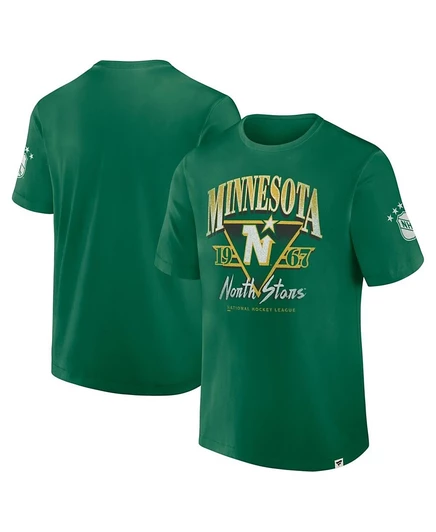 Мужская футболка Fanatics Minnesota North Stars, зеленая