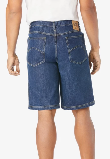 Джинсовые шорты Liberty Blues Big & Tall от KingSize с 5 карманами stonewash