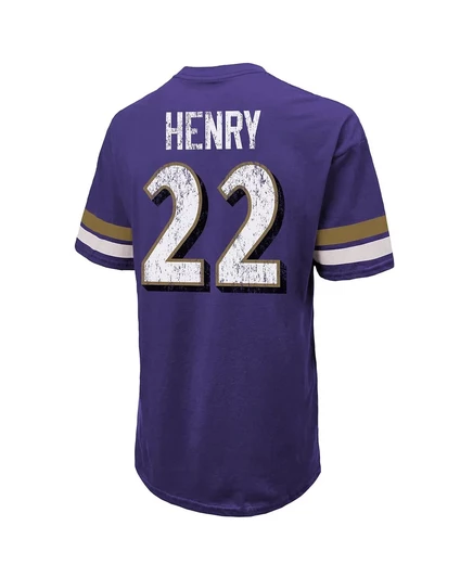 Мужская футболка Majestic Derrick Henry Ravens, фиолетовая