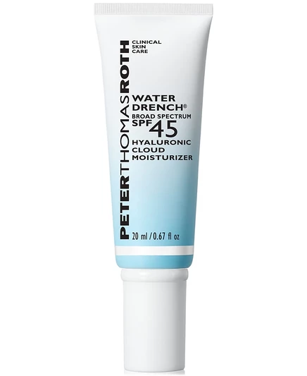 Увлажняющий крем Peter Thomas Roth Water Drench с гиалуроновой кислотой широкого спектра действия SPF 45, 20 мл, бесцветный