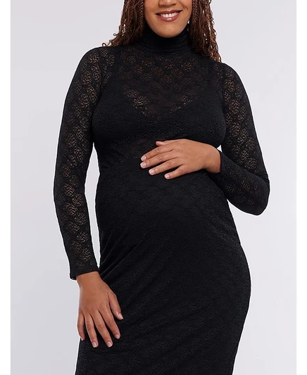 Женский облегающий топ Motherhood Maternity в сетку, синий