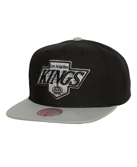 Мужская кепка Mitchell & Ness Black Los Angeles Kings Core Team Ground 2.0 Snapback черного цвета