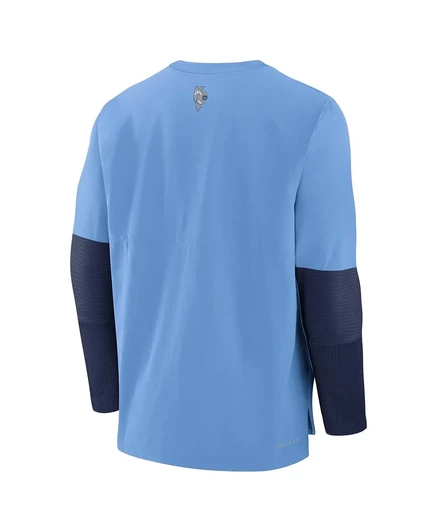Мужская светло-голубая футболка с длинным рукавом Kansas City Royals Authentic Collection City Connect от Nike Tri-Blend Performance light blue