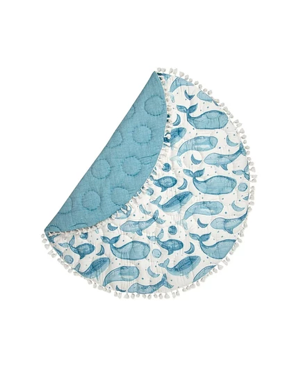 Игровой коврик Crane Baby для маленьких мальчиков Caspian Quilted Round Playmat multi