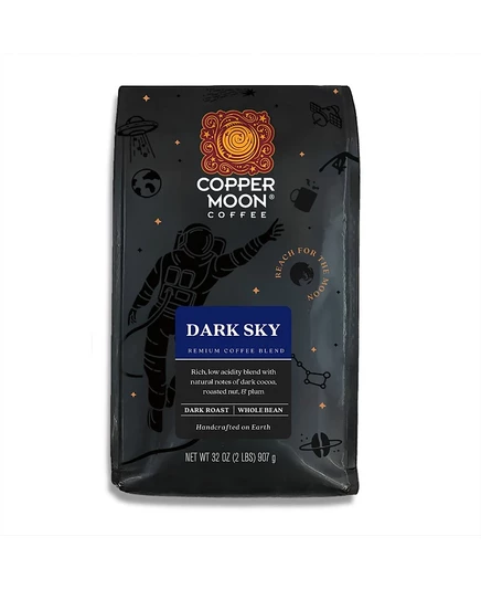 Кофе в зернах COPPER MOON Dark Sky, 907 г, тёмная