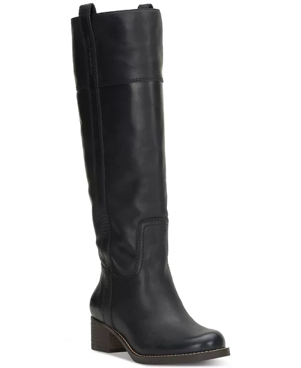  Женские сапоги для верховой езды Hybiscus высотой до колена black leather