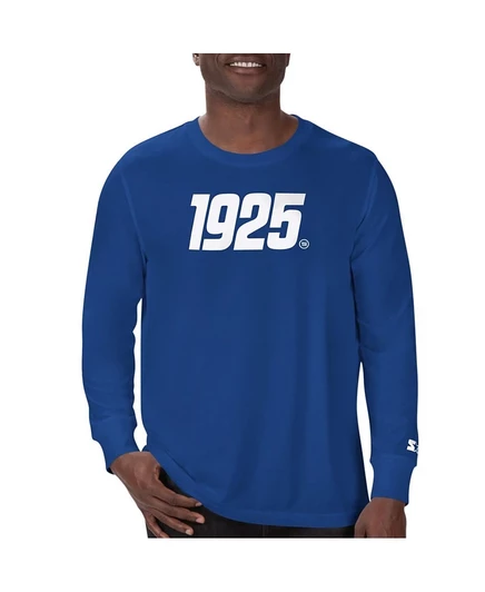 Мужская футболка Starter New York Giants 1925 с длинным рукавом, синяя