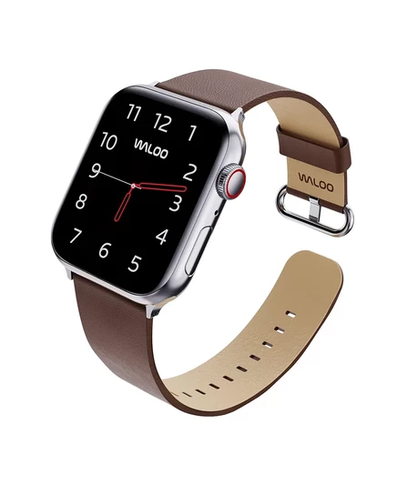 Ремешок из натуральной кожи Waloo для Apple Watch brown