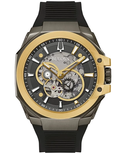 Мужские часы Bulova Maquina Marc Anthony автомат 46 мм, черные