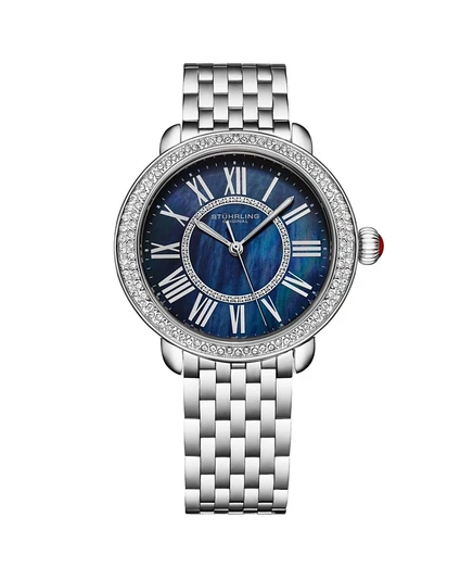 Женские часы Stuhrling Regalia 40 мм, перламутровый циферблат