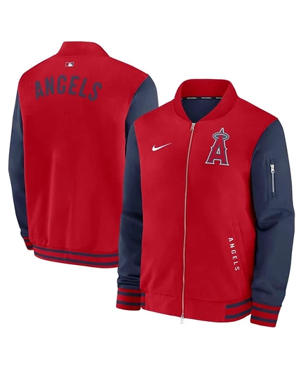 Мужская бомбер-куртка Nike Authentic Collection, красно-синяя