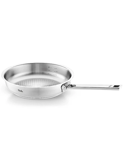 9,5-дюймовая сковорода для жарки Fissler Original-Profi Collection из нержавеющей стали без цвета