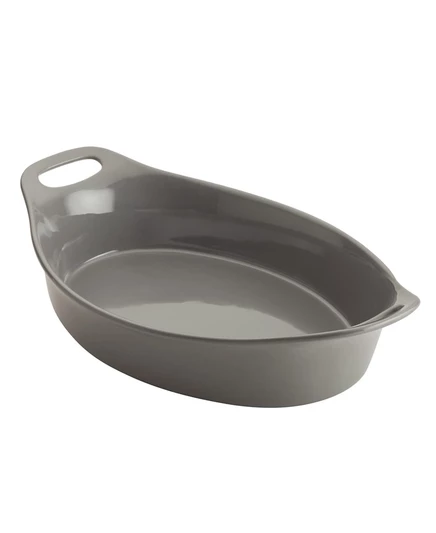 Керамическая овальная форма Rachael Ray 2,4 л, серая